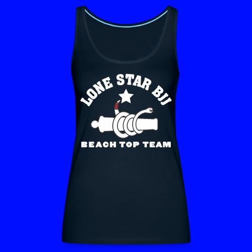 BEACH TOP TEAM - Lone Star Brazilian BJJ - White - Women's Premium Tank Top