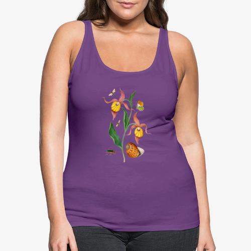 Lady Slipper Orchid - Women's Premium Tank Top