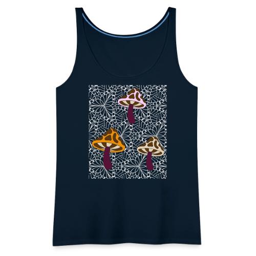 Fall Season Mushroom Designs - Women's Premium Tank Top