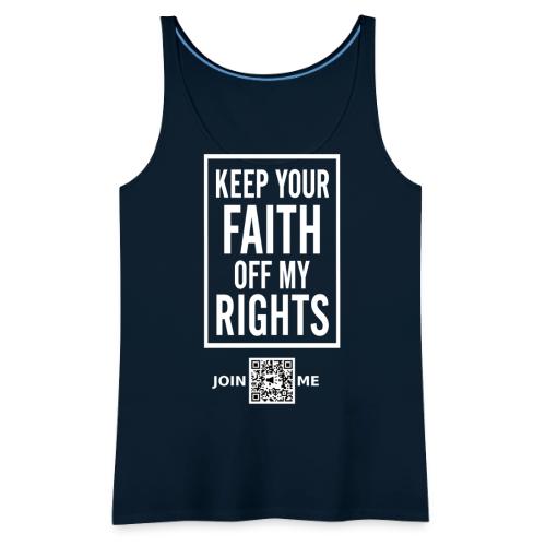 Faith Off (white, front-faicng) - Women's Premium Tank Top