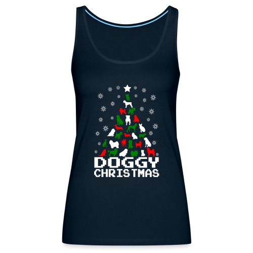 Doggy Christmas Tree - Women's Premium Tank Top