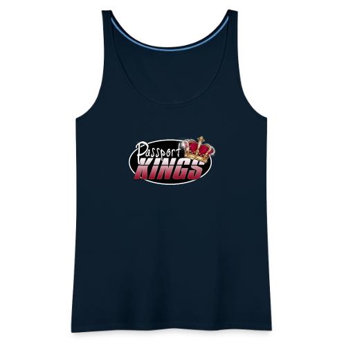 Passport Kings logo for dark shirts - Women's Premium Tank Top