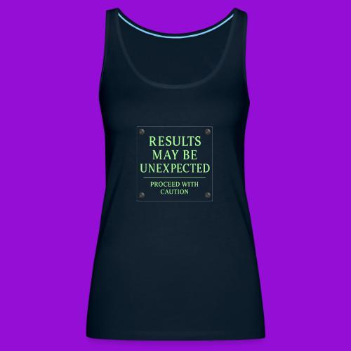 Results May Be Unexpected - Neon Green - Women's Premium Tank Top