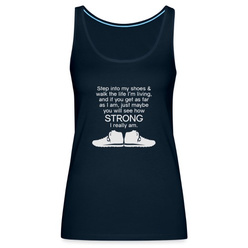 Step into My Shoes (tennis shoes) - Women's Premium Tank Top