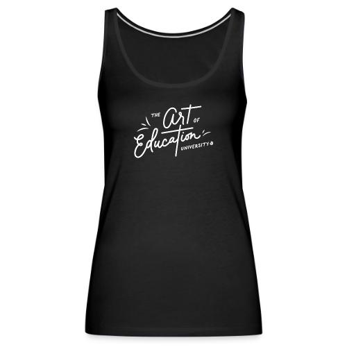 AOEU Handwritten White - Women's Premium Tank Top