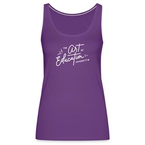 AOEU Handwritten White - Women's Premium Tank Top