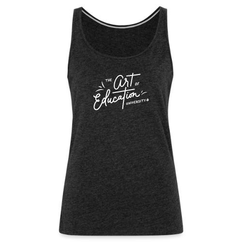 AOEU Handwritten White - Women's Premium Tank Top