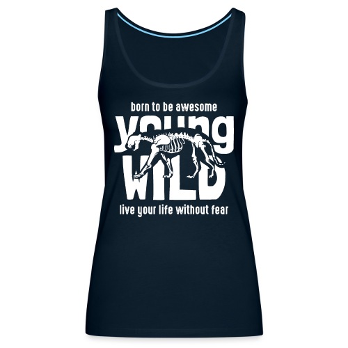 born to be awesome - Women's Premium Tank Top