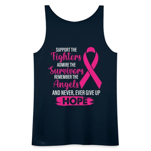 Breast cancer, Fighters, Survivors, Angels, Hope - Women's Premium Tank Top