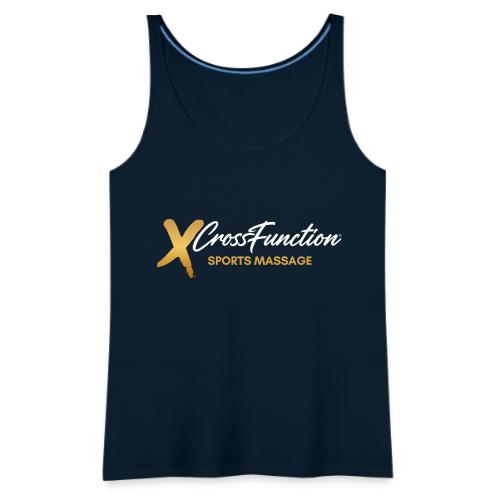 White XF SPORTS MASSAGE LOGO (front only) - Women's Premium Tank Top