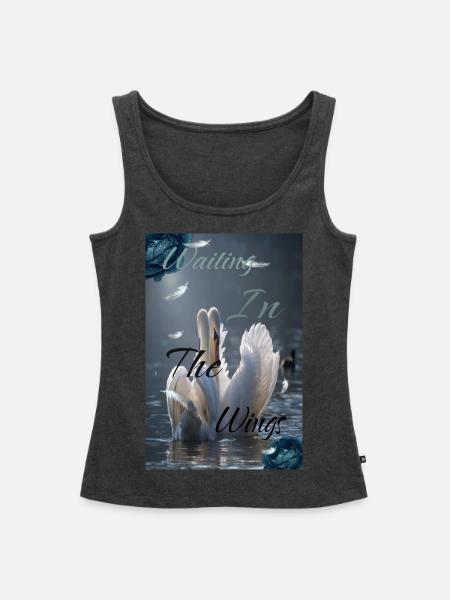 Waiting In The Wings - Women's Premium Tank Top - deep navy - Front