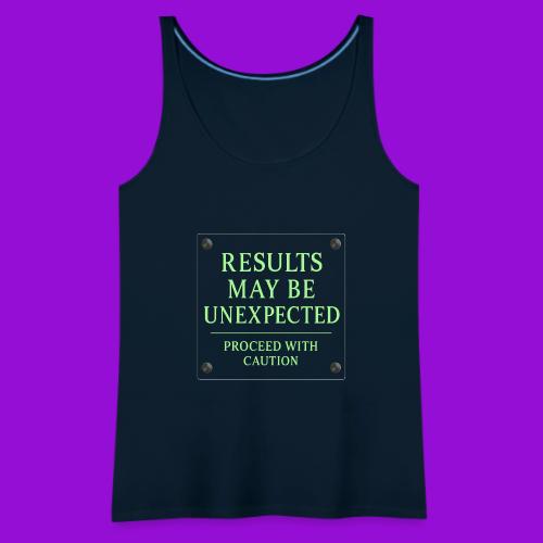Results May Be Unexpected - Neon Green - Women's Premium Tank Top
