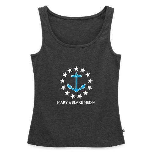 M B Logo White Stars Branded - Women's Premium Tank Top