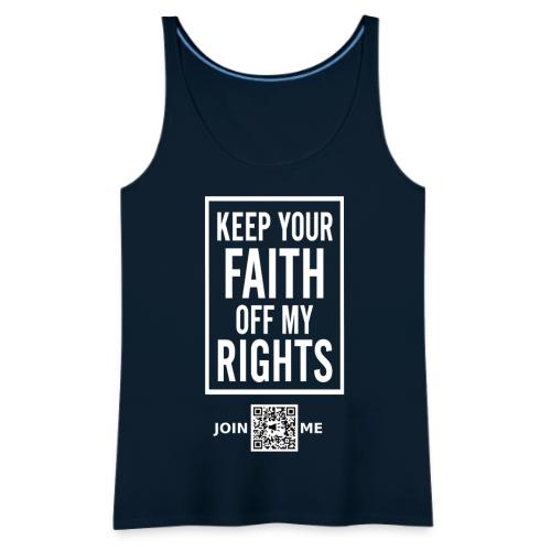 Faith Off (white, front-faicng) - Women's Premium Tank Top