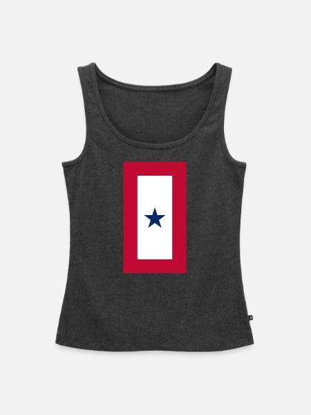 Blue Star Mother - one star service flag - Women's Premium Tank Top -  - Front