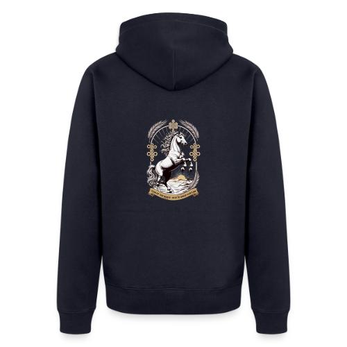 Year of the Horse Rearing T Shirt, Lunar New Year - Unisex Premium Organic Zip Hoodie