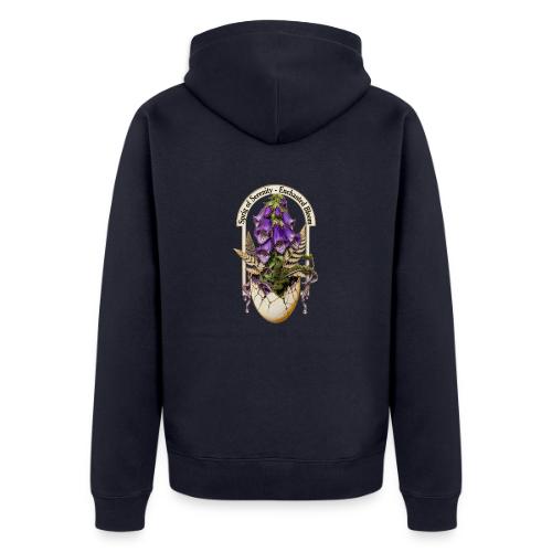 Spring Serenity Foxglove Tee, Easter Gift for wife - Unisex Premium Organic Zip Hoodie