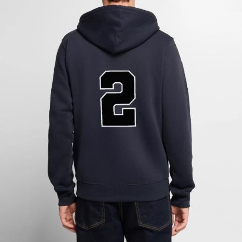 Varsity Number 2 Sports Design - Unisex Premium Organic Zip Hoodie