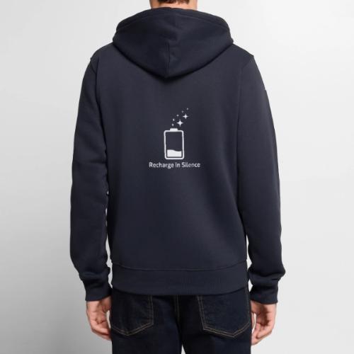 Silent Recharge Glow - Unisex Premium Organic Zip Hoodie