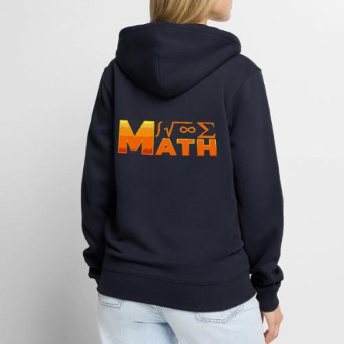 Math: The Language of Logic - Unisex Premium Organic Zip Hoodie
