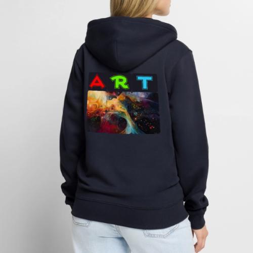 Waves of Art - Unisex Premium Organic Zip Hoodie