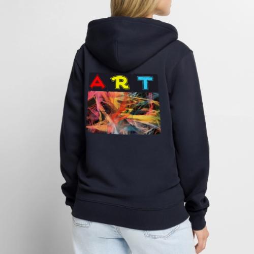 Chaotic Threads of Art - Unisex Premium Organic Zip Hoodie