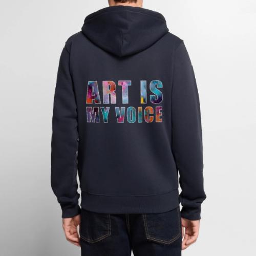 Art Is My Voice - Unisex Premium Organic Zip Hoodie