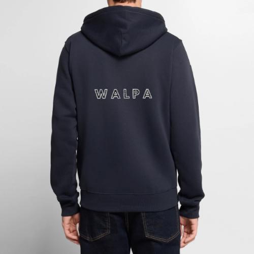 WALPA Bathymetric Contours - Unisex Premium Organic Zip Hoodie