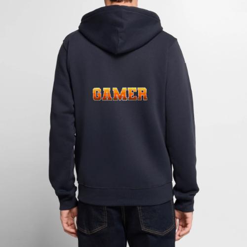Gamer Varsity Gradient Design for Apparel - Unisex Premium Organic Zip Hoodie
