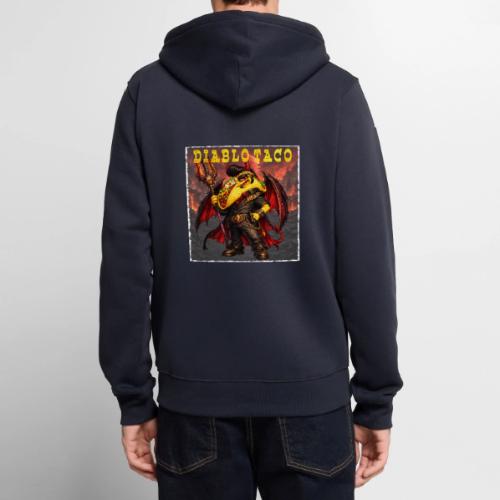 The Diablo Taco Spicy Demon Character - Unisex Premium Organic Zip Hoodie