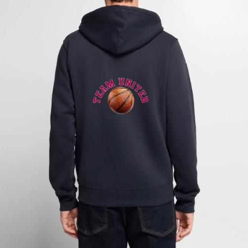 Team United Basketball Unity Design - Unisex Premium Organic Zip Hoodie