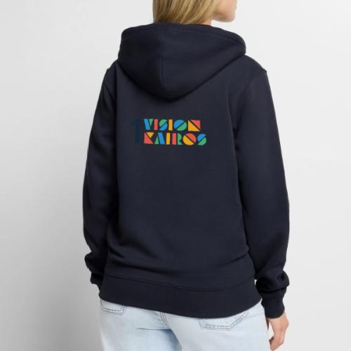 1 Vision 1 Kairos (Light) - Unisex Premium Organic Zip Hoodie
