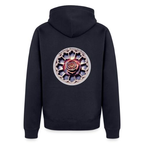 Easter Rose Resurrection T Shirt, Spring Gift - Unisex Premium Organic Zip Hoodie