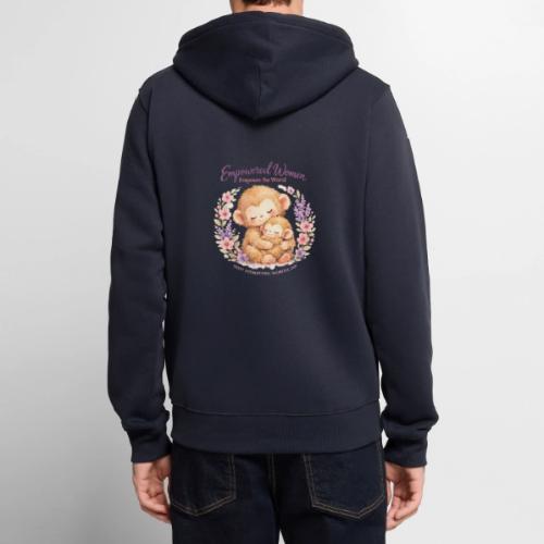 Empowered Women Empower The World Art - Unisex Premium Organic Zip Hoodie