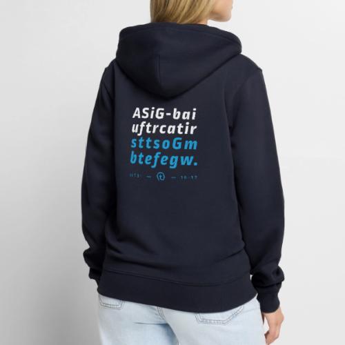 2 Timothy 3:16-17 (NIV) First Letter Memory - Unisex Premium Organic Zip Hoodie