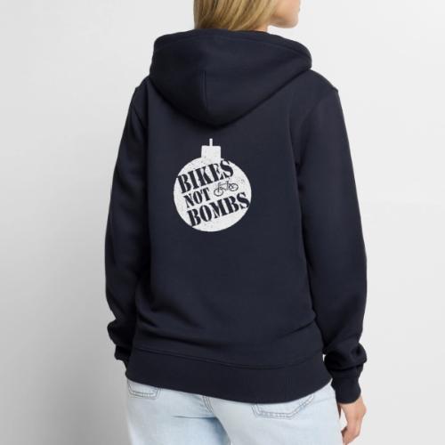 Bikes Not Bombs - Unisex Premium Organic Zip Hoodie