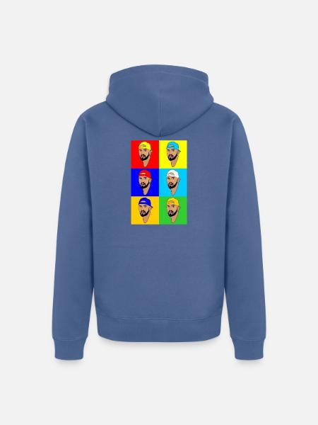 Nick Kyrgios - Unisex Premium Organic Zip Hoodie - stone blue