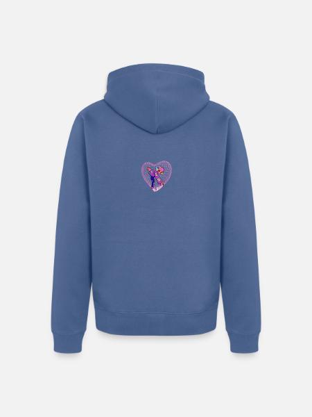 1000126976 - Unisex Premium Organic Zip Hoodie - stone blue