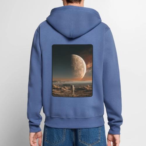 Astronaut on an Alien Moon - Unisex Premium Organic Zip Hoodie