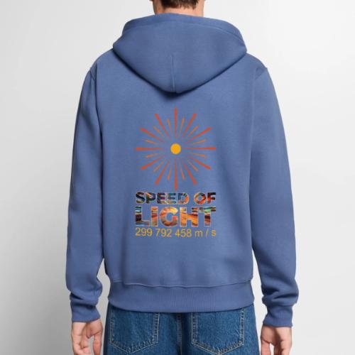 Speed of light - Unisex Premium Organic Zip Hoodie