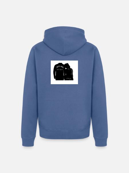 page 1 - Unisex Premium Organic Zip Hoodie - stone blue