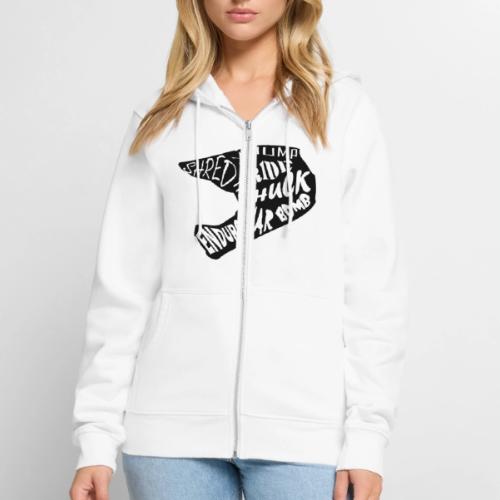 MTB Slang Helmet - Unisex Premium Organic Zip Hoodie