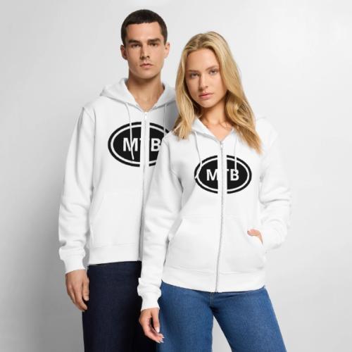 MTB Oval Logo - Unisex Premium Organic Zip Hoodie
