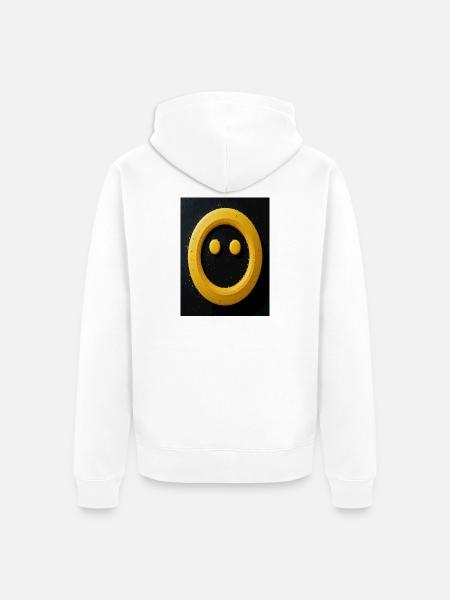 Unique art - Unisex Premium Organic Zip Hoodie - white