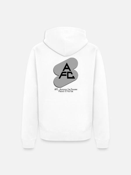 AFC Flash Gray Sign - Unisex Premium Organic Zip Hoodie - white