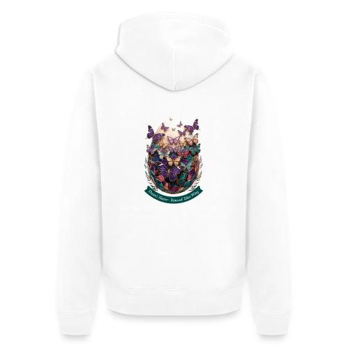 Easter Dawn's Flutter Butterfly T Shirt, Gift - Unisex Premium Organic Zip Hoodie