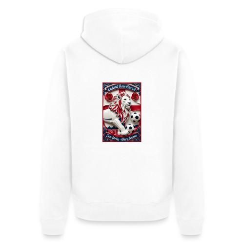 England Lion Soccer T Shirt, Football Pride Gift - Unisex Premium Organic Zip Hoodie