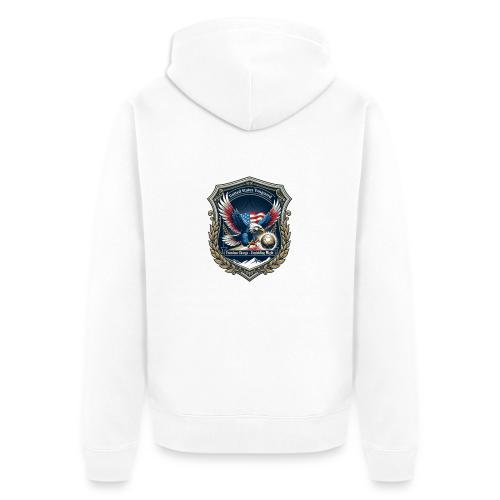 USA Eagle Vanguard T-Shirt,American Flag PrideGift - Unisex Premium Organic Zip Hoodie