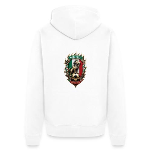 Italy Wolf Fury T-Shirt, Italian Flag Pride Gift - Unisex Premium Organic Zip Hoodie