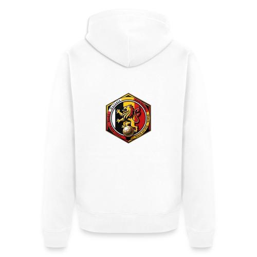 Belgium Lion Valor T-Shirt, Belgian Pride Gift - Unisex Premium Organic Zip Hoodie